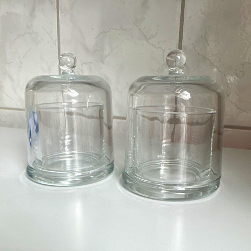 Glasglocke kuchenhaube mit - 2x, glasglocke/kuchenhaube
