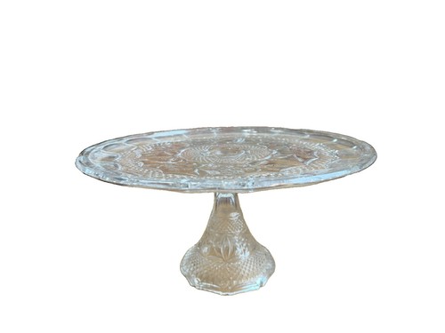 Vintage tortenplatte pressglas - vintage,