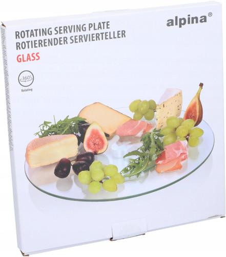 Servierplatte aus glas - glas, drehbar