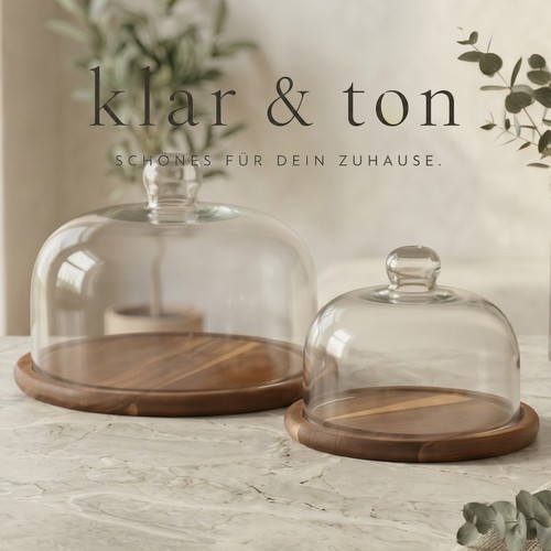 Tortenplatte mit glasglocke - mit,