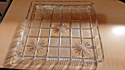 Kuchenplatte vintage pressglas - kuchenplatte,