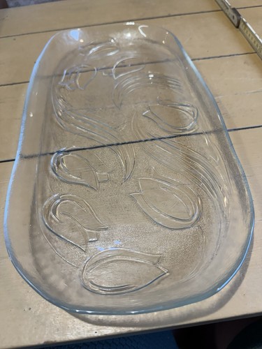 Glas servierplatte tulpen - glas,