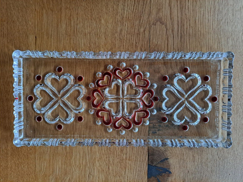 Kuchenplatte aus glas lange - kuchenplatte,