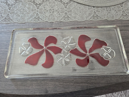 Glas kuchen platte länglich - glas,