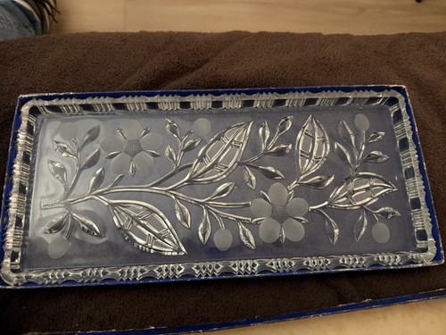 Vintage glas stollenplatte - vintage,